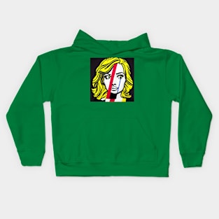 Woman in the Style of Roy Lichtenstein Kids Hoodie